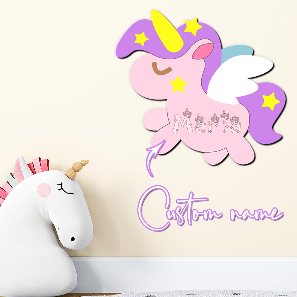 Custom Unicorn Wooden Name Sig - огляд і ціна Baby Nursery Decor Girl