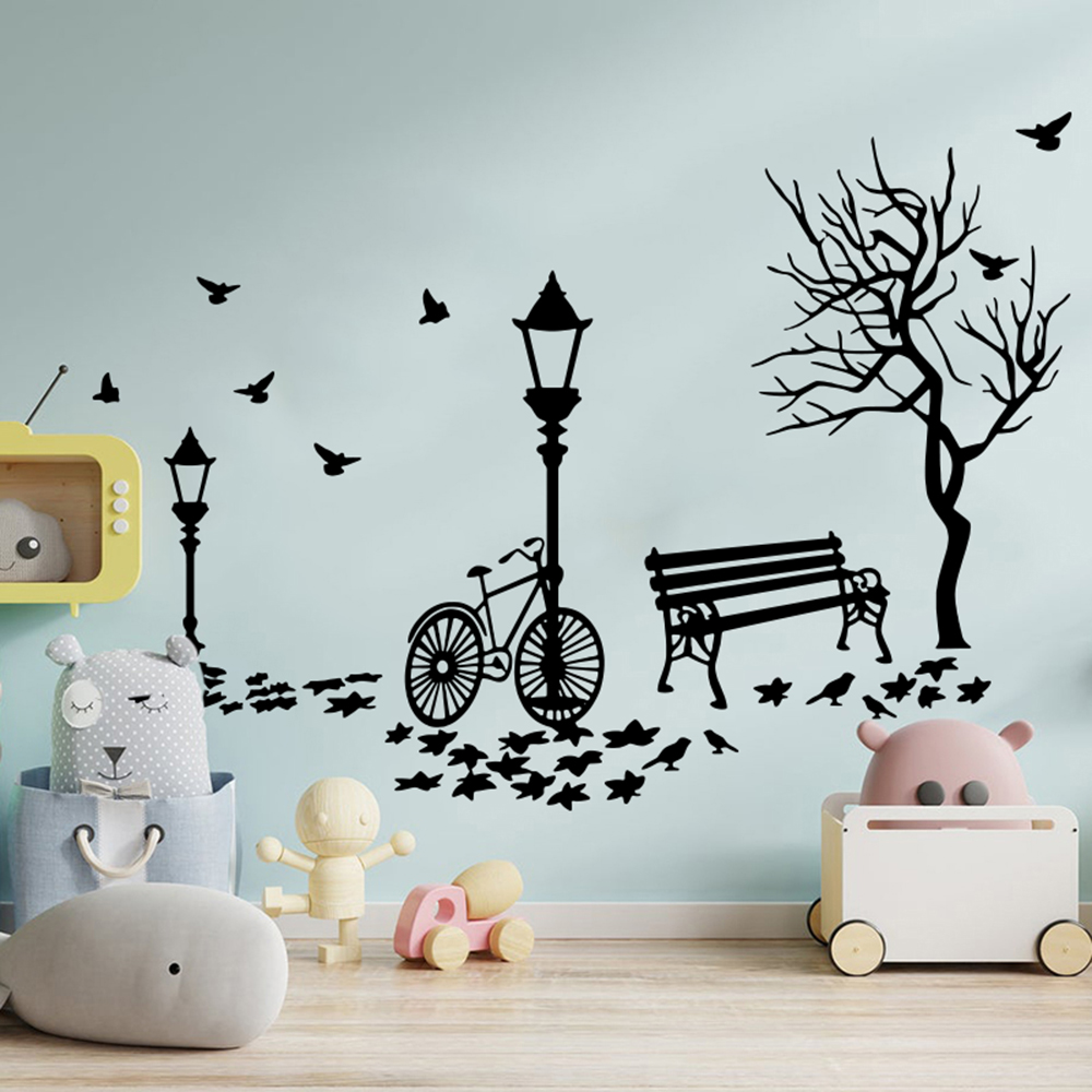 Modern Autumn Landscape Bike T - огляд і ціна Baby Nursery Wall Lights