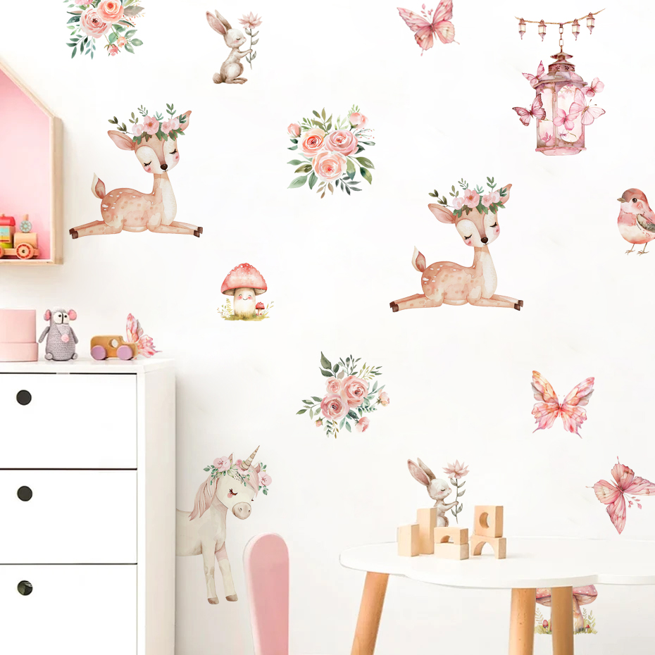 Cartoon Beautiful Deer House W - огляд і ціна Baby Girl Nursery Quotes