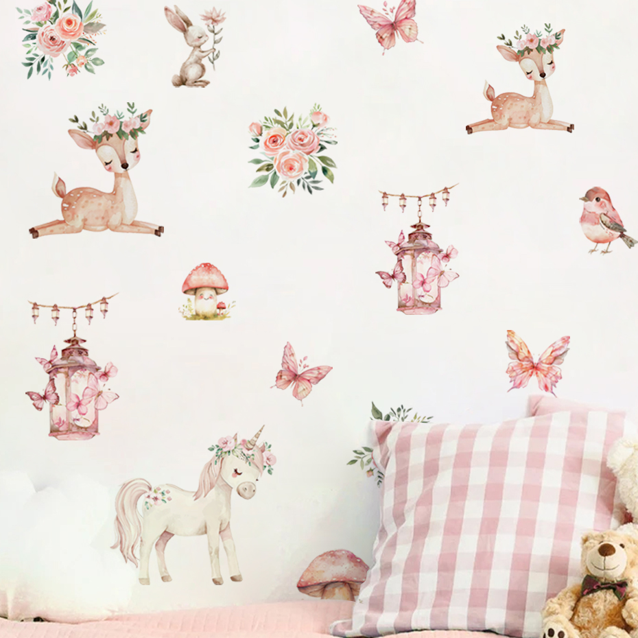 Cartoon Beautiful Deer House W - огляд і ціна Baby Girl Nursery Quotes