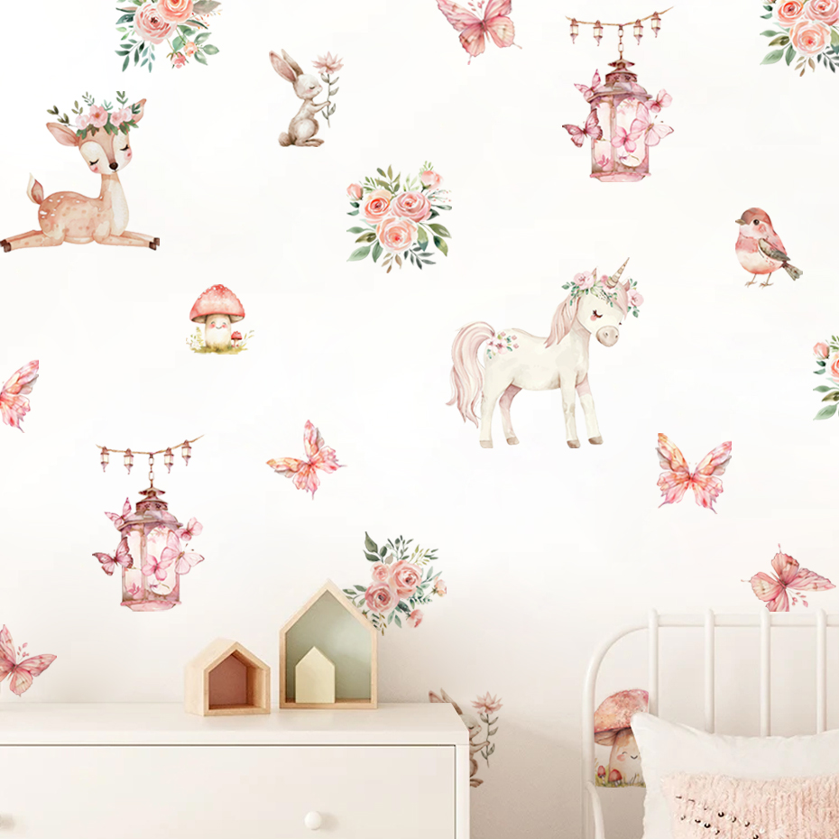 Cartoon Beautiful Deer House W - огляд і ціна Baby Girl Nursery Quotes