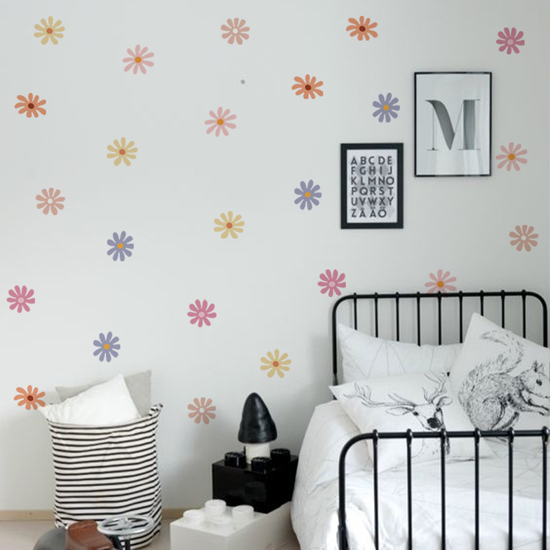 Daisy Floral Wall Stickers Chi - огляд і ціна Baby Nursery Peel And Stick Wallpaper