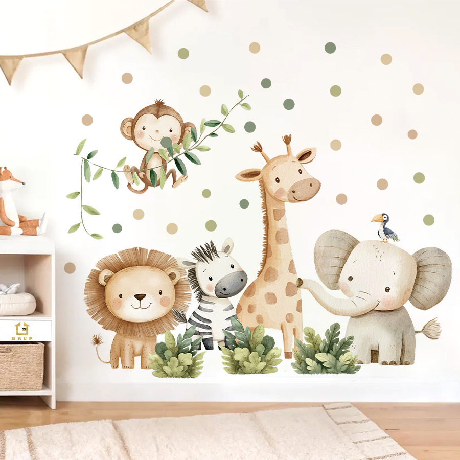Boho Forest Animals Wall Stick - огляд і ціна Baby Girl Nursery Quotes