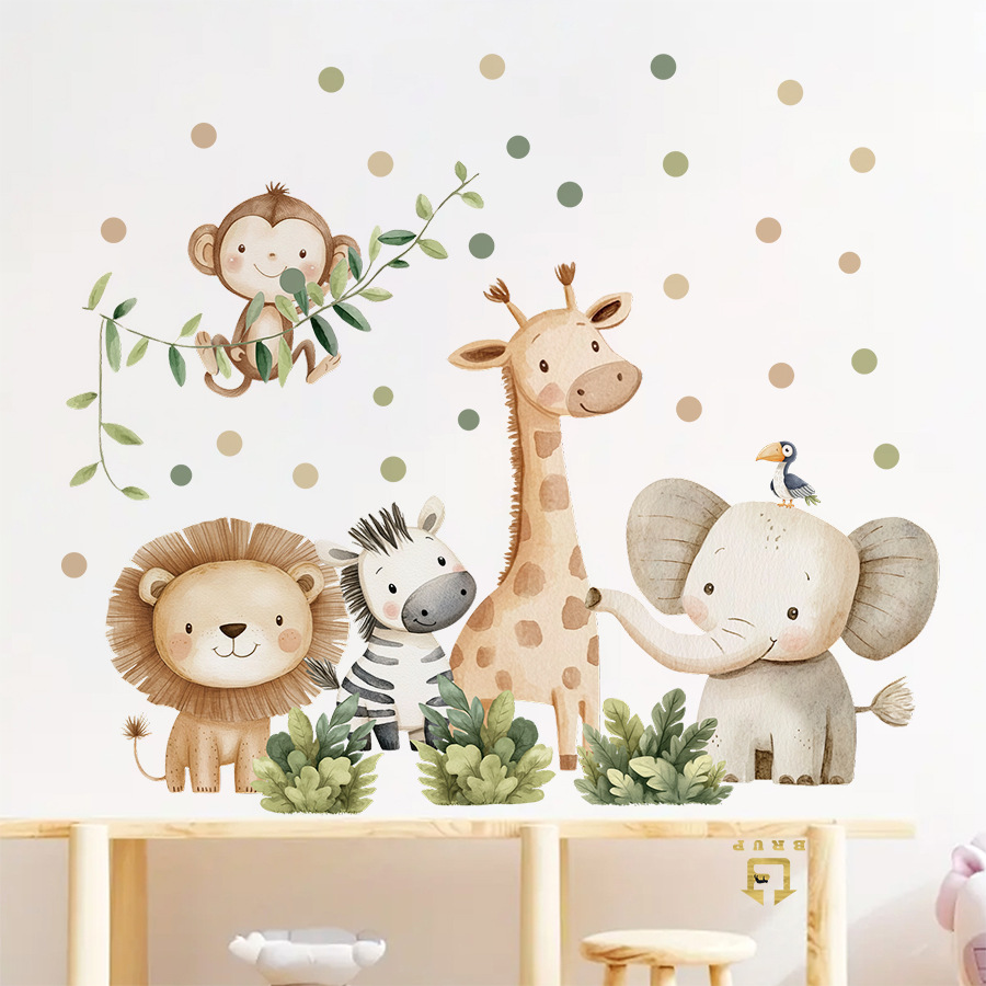 Boho Forest Animals Wall Stick - огляд і ціна Baby Girl Nursery Quotes
