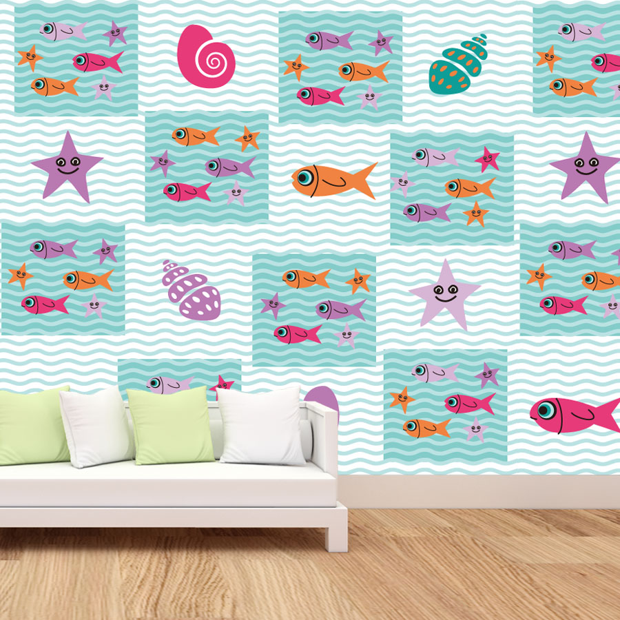 Cartoon Peel and Stick Photo W - огляд і ціна Baby Nursery Peel And Stick Wallpaper