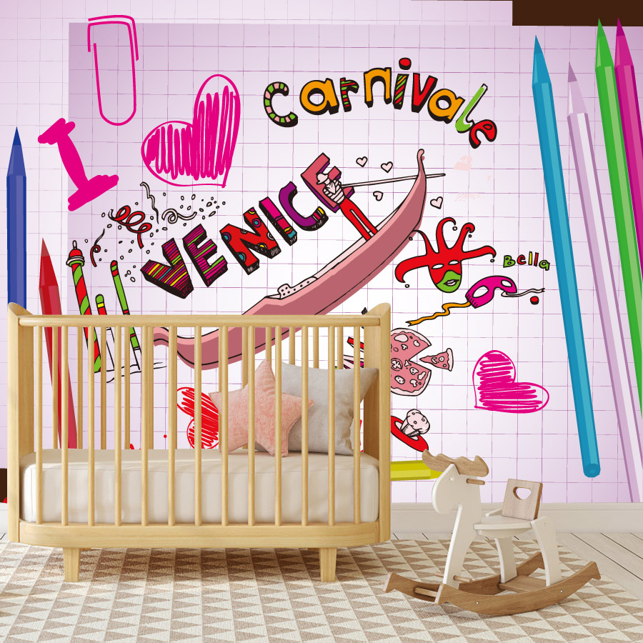 Cartoon Easy to Apply Peel and - огляд і ціна Baby Nursery Peel And Stick Wallpaper