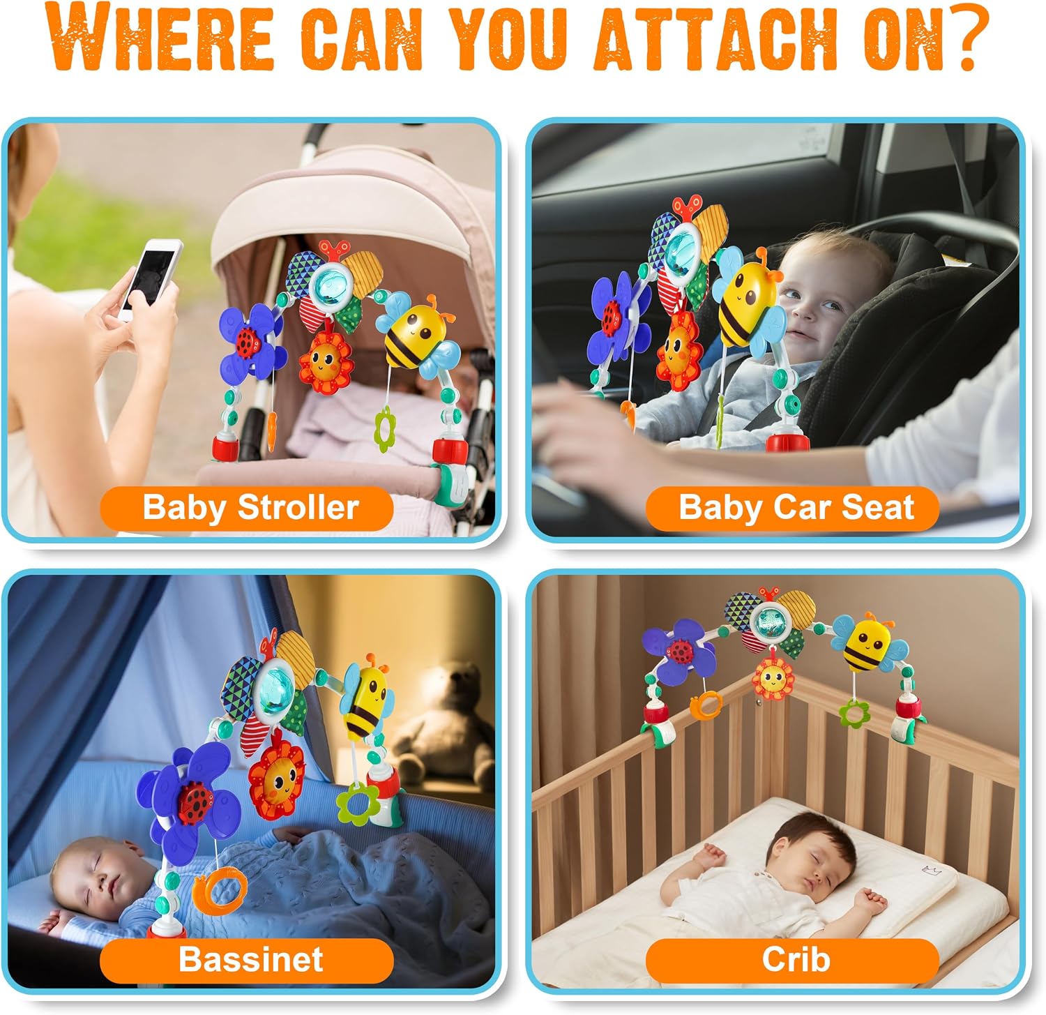 Adjustable Arch Bassinet Toys  - огляд і ціна Baby Nursery Trolley