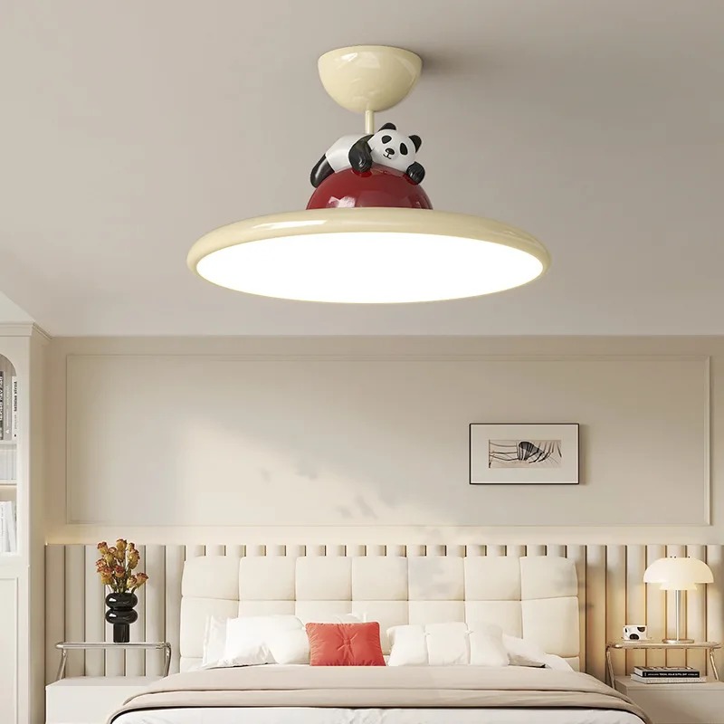 Cartoon Cream Style Panda LED  - огляд і ціна Baby Nursery Light Fixture