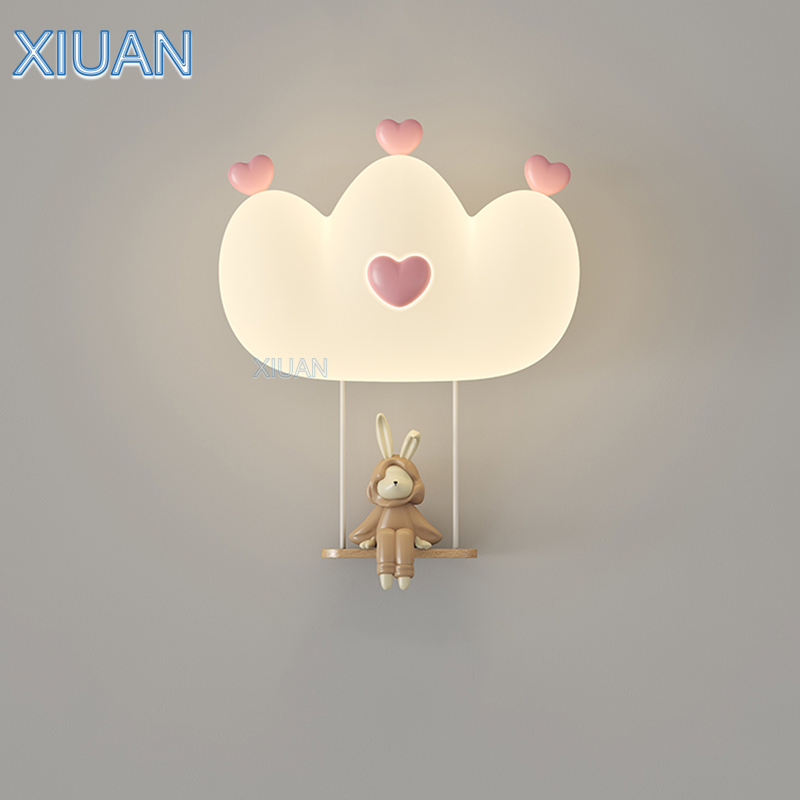 Romantic Pink Crown Wall Lamps - огляд і ціна Baby Nursery Wall Lights
