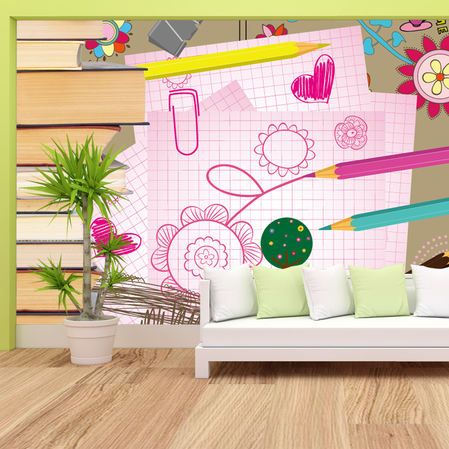 Cartoon Books Drawing Easy to  - огляд і ціна Baby Nursery Peel And Stick Wallpaper