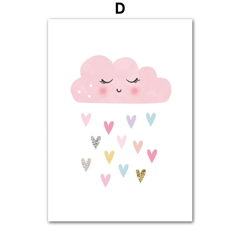 Pink Unicorn Rabbit Rainbow Cl - огляд і ціна Baby Nursery Decor Girl