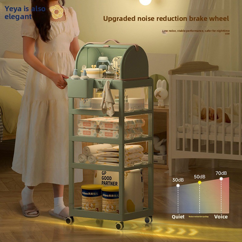Movable Baby Storage Cart Mult - огляд і ціна Baby Nursery Trolley