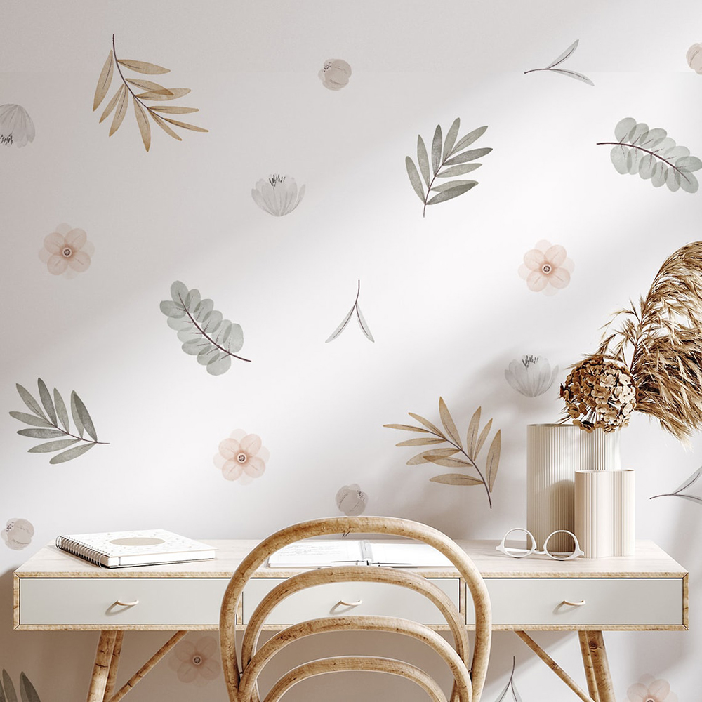 Boho Leaves Botanical DIY Wall - огляд і ціна Baby Girl Nursery Quotes