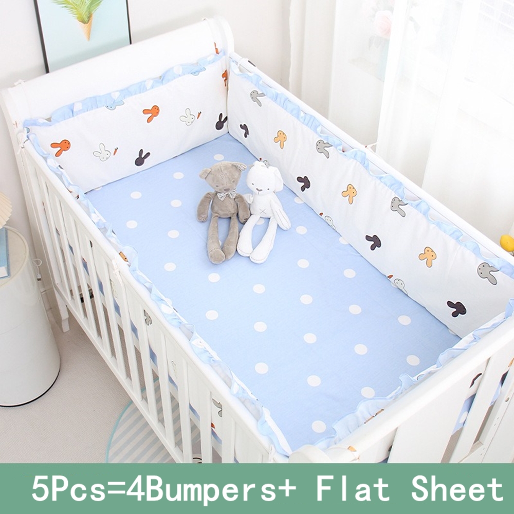 5Pcs Crib Bedding Set Girl Bab - огляд і ціна Baby Nursery Decor Girl