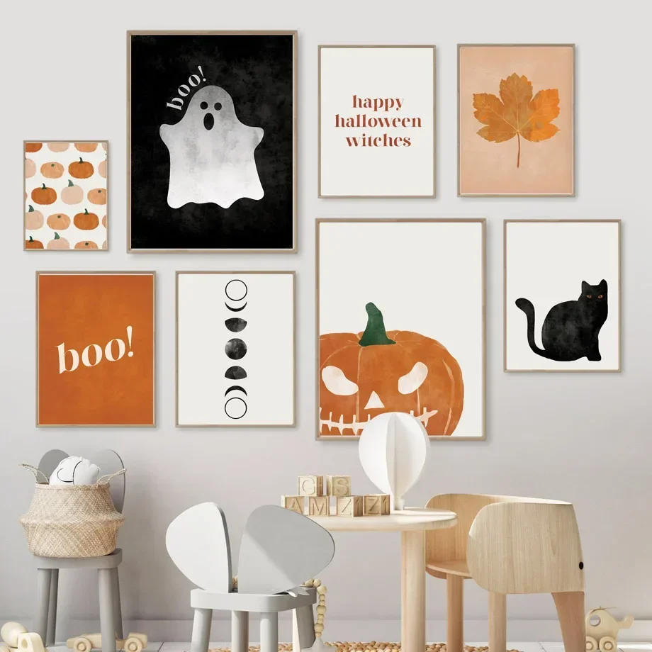 Cat Halloween Soul Pumpkin Wal - огляд і ціна Baby Nursery Decor Girl