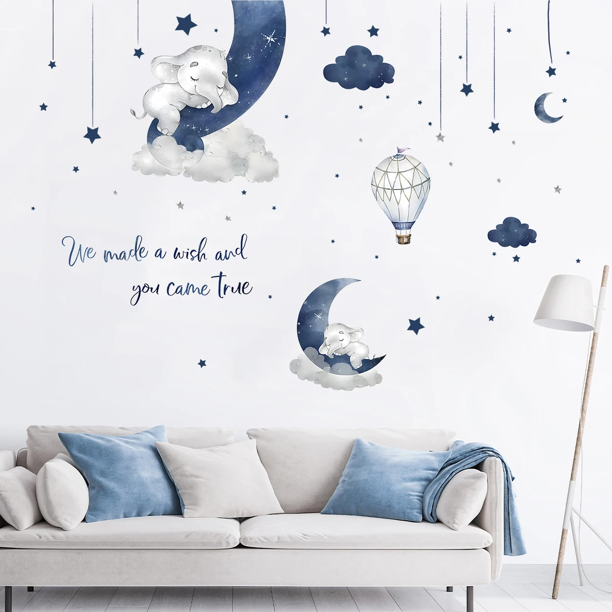 1Pc Cartoon Animal Elephant Wa - огляд і ціна Baby Girl Nursery Quotes
