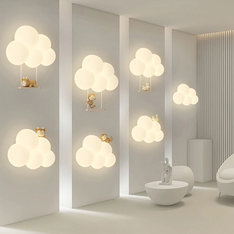 Cream Style Cartoon Creative B - огляд і ціна Baby Nursery Wall Lights