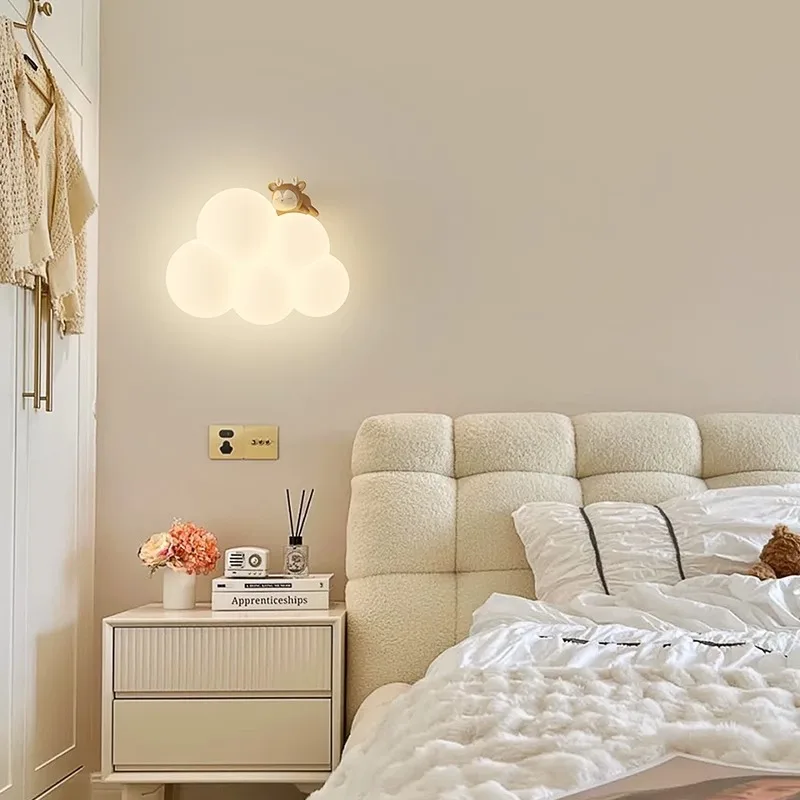 Cream Style Cartoon Creative B - огляд і ціна Baby Nursery Wall Lights