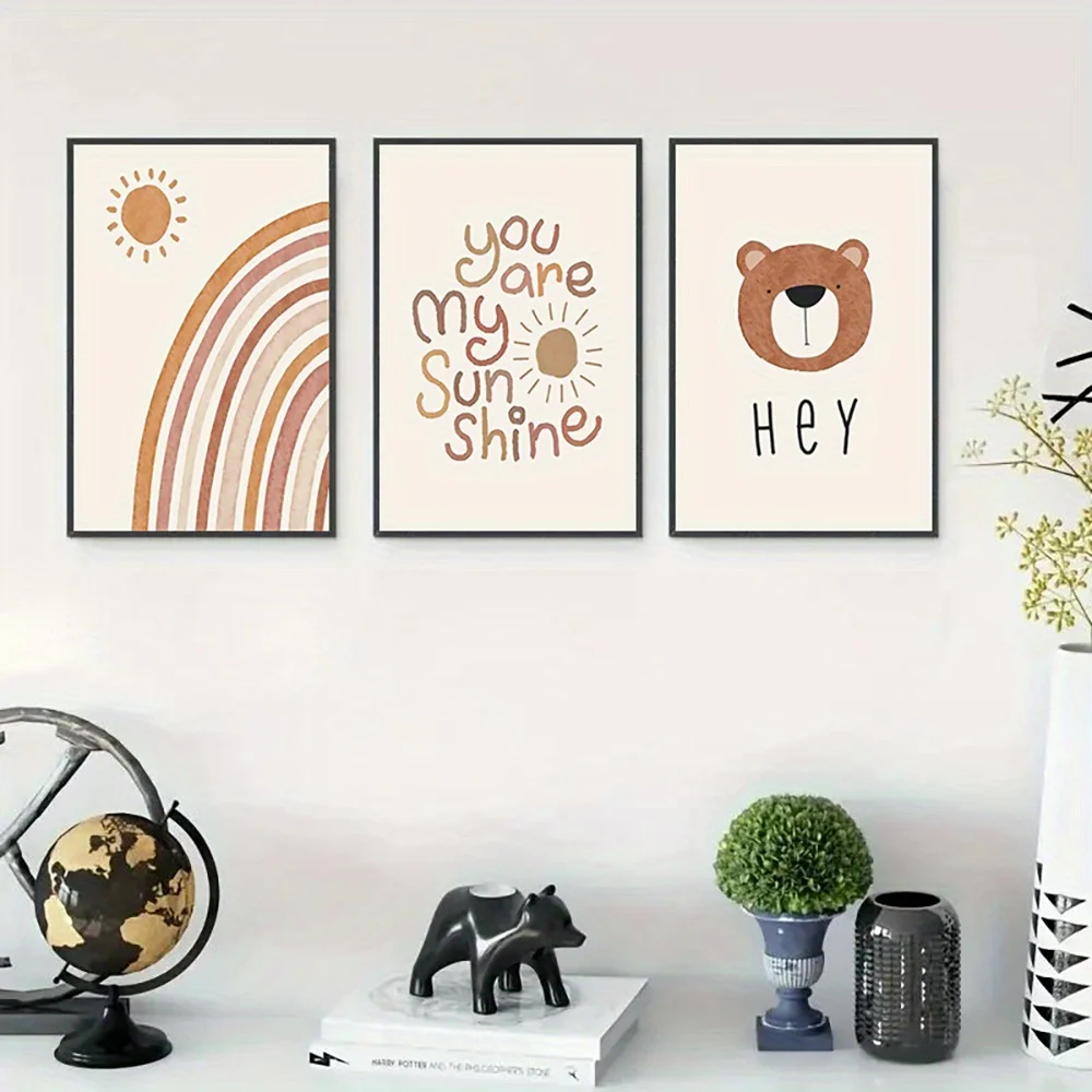 (No frame)3pcs Canvas Art Set, - огляд і ціна Baby Nursery Frames