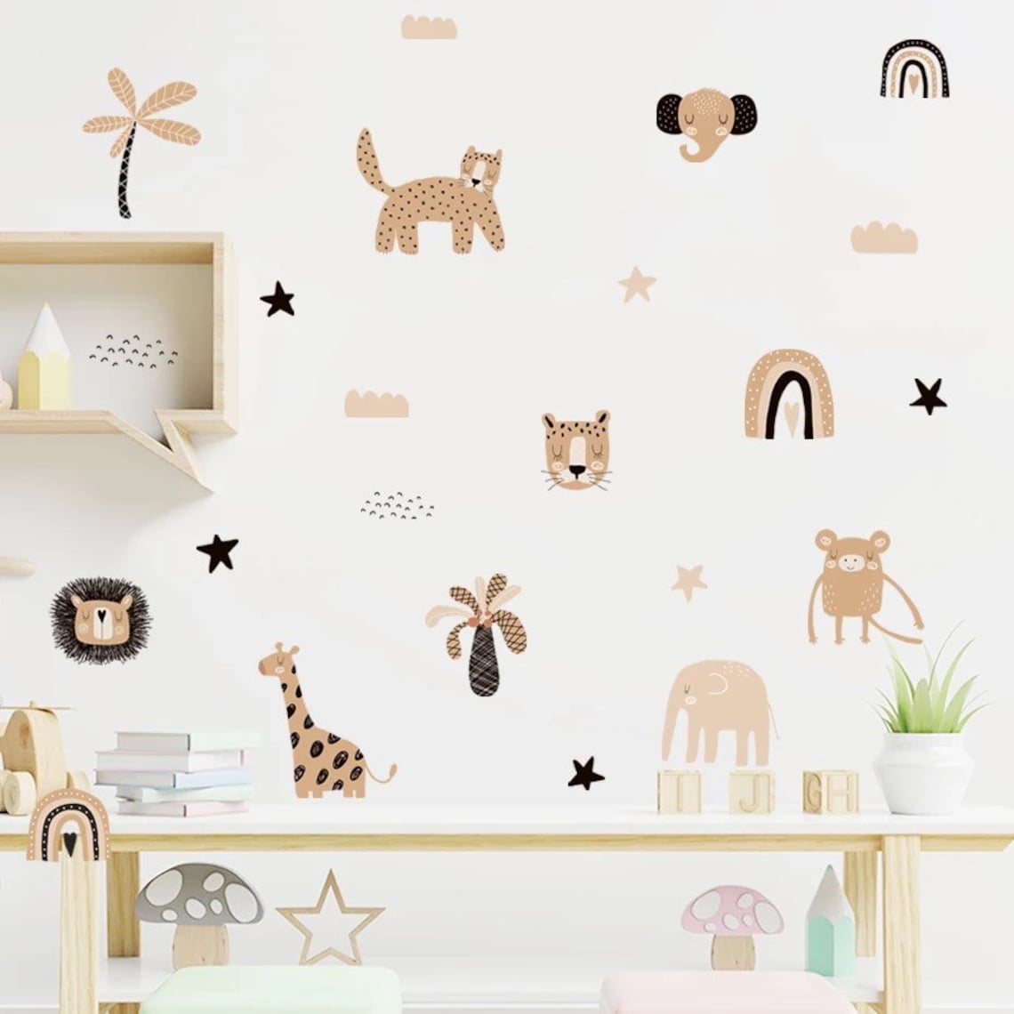 Boho Cartoon Rainbows Star Cut - огляд і ціна Baby Nursery Decor Girl